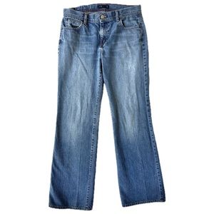 Vintage J. Crew Straight/Wide Leg 100% Cotton Jeans size 6 Made in USA